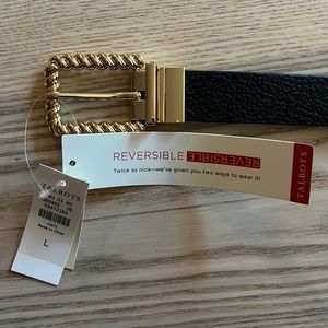 New Talbots Reversible Black Belt